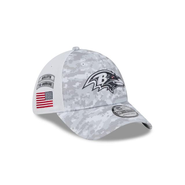 Baltimore Ravens 2024 Salute to Service 39THIRTY Stretch Fit Hat Male Product Image