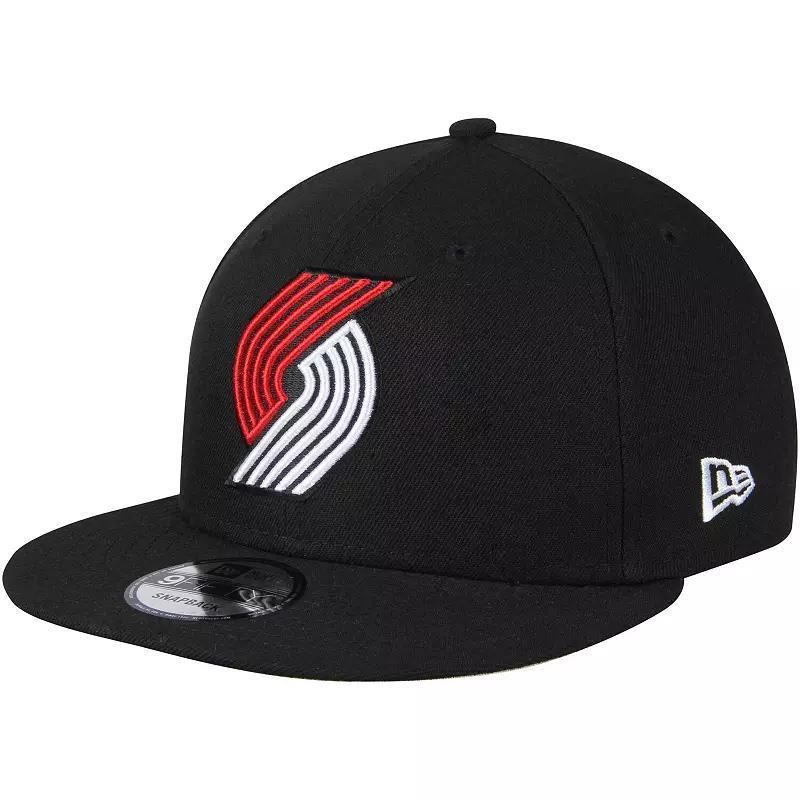 Mens New Era Portland Trail Blazers Official Team Color 9FIFTY Snapback Hat Product Image