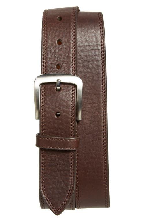 Shinola Double Stitch Leather Belt Product Image