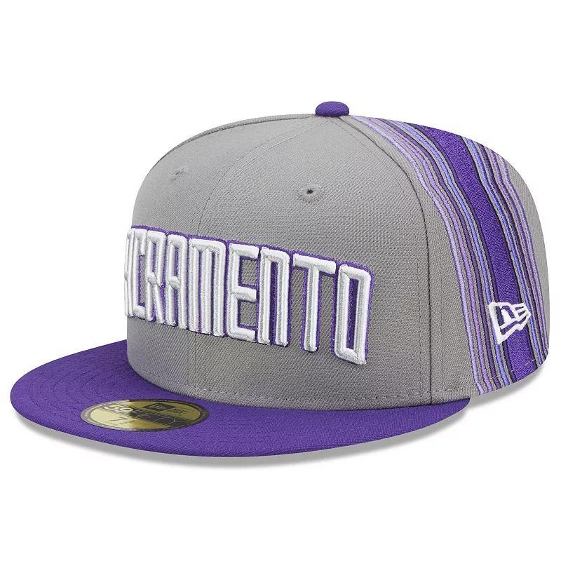 Mens New Era Purple Sacramento Kings 2022/23 City Edition Official 59FIFTY Fitted Hat Product Image