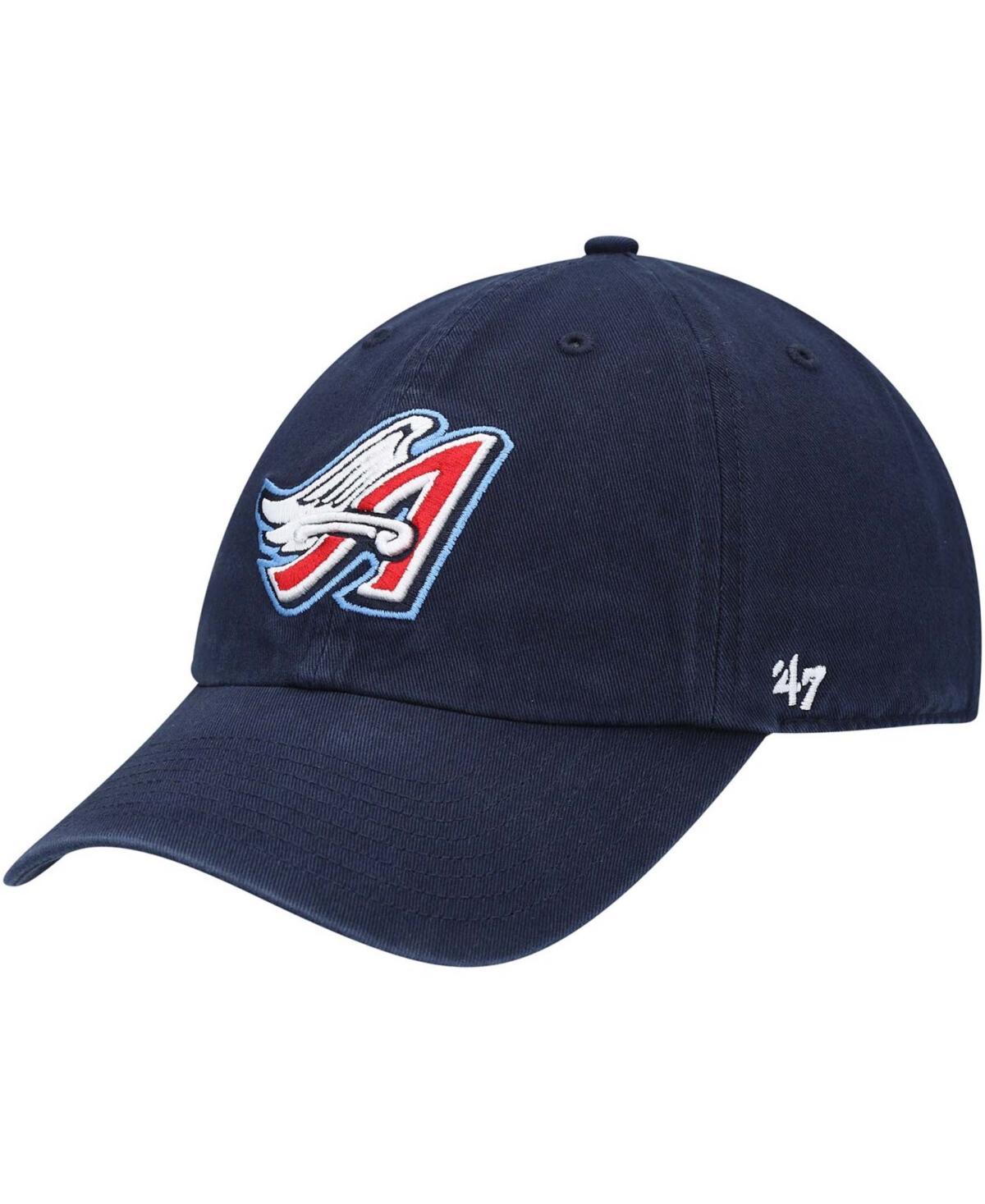 Mens 47 Navy California Angels 1997 Halo Logo Cooperstown Collection Clean Up Adjustable Hat, Mlb Blue Product Image