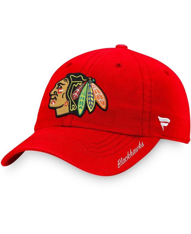 Womens Fanatics Branded Chicago Blackhawks Core Primary Logo Adjustable Hat Product Image