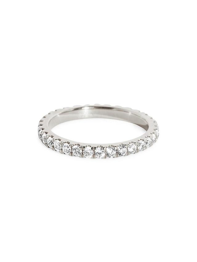 Womens Eternity Bands 14K White Gold & 0.66 TCW Lab-Grown Diamond Infinity Band Product Image