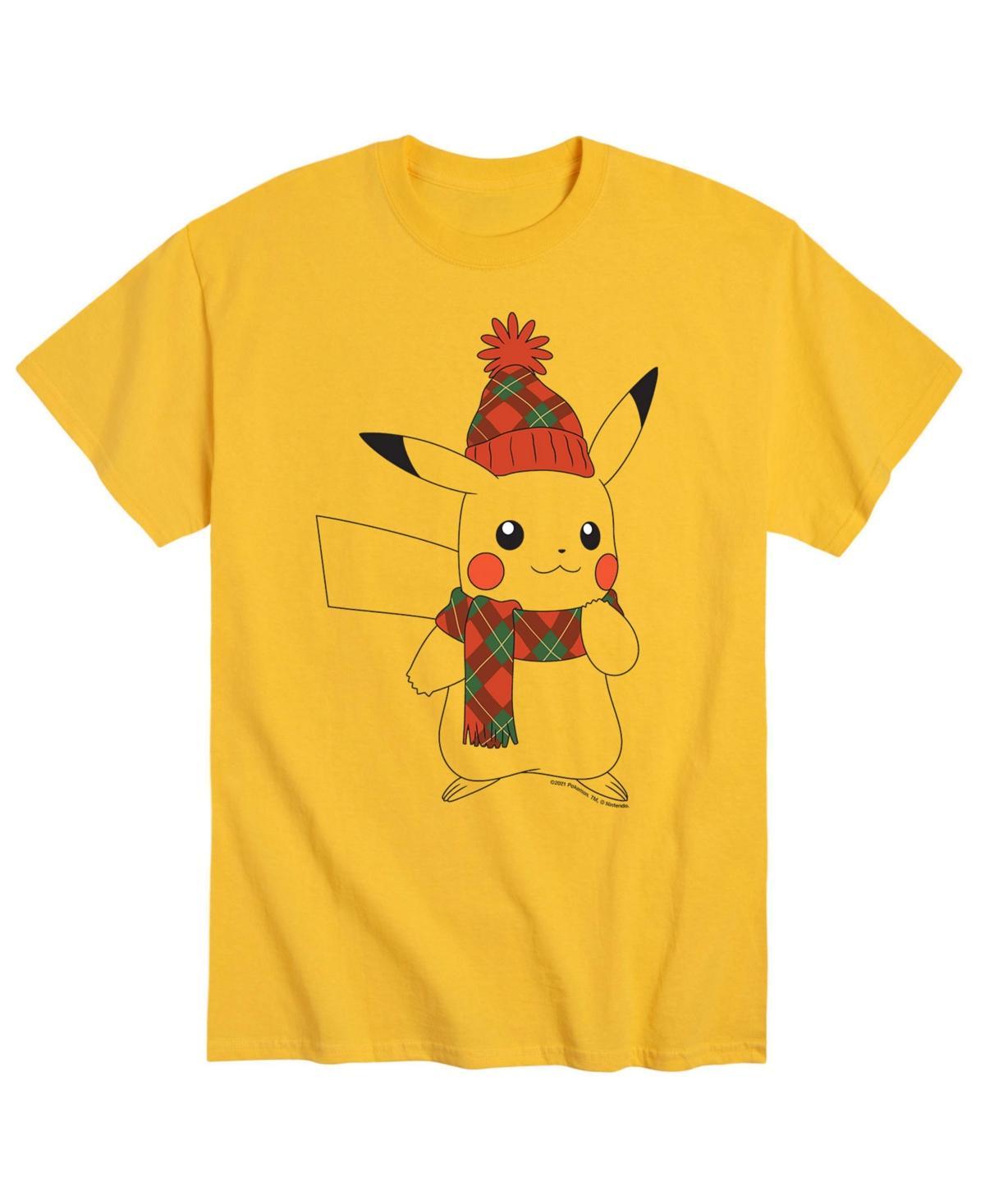 Mens Pokemon Winter Pikachu T-shirt Product Image