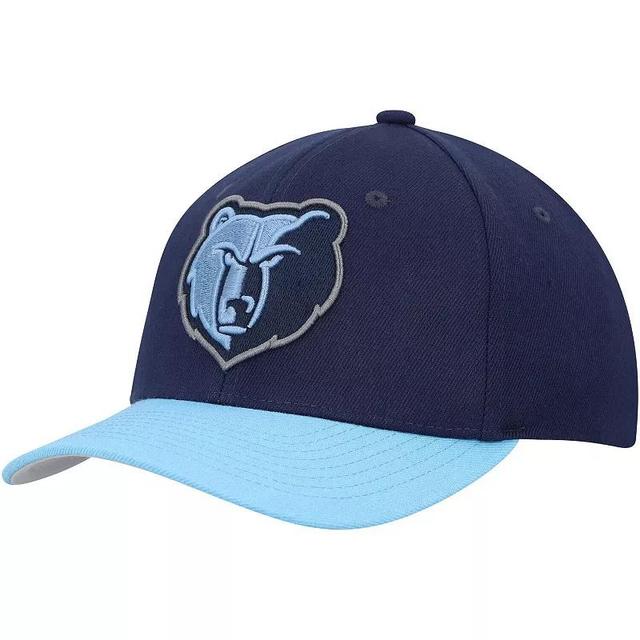 Mens Mitchell & Ness Navy Memphis Grizzlies Mvp Team Two-Tone 2.0 Stretch-Snapback Hat - Navy Product Image