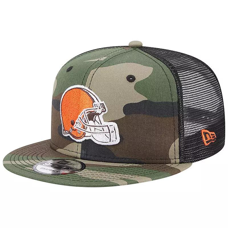 Mens New Era Camo Cleveland Browns Classic Trucker 9FIFTY Snapback Hat Product Image