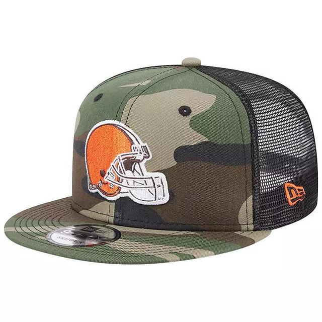 Mens New Era Camo Cleveland Browns Classic Trucker 9FIFTY Snapback Hat Product Image