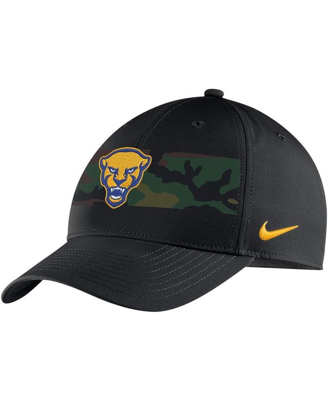 Mens Nike Black Pitt Panthers Military-Inspired Pack Camo Legacy91 Adjustable Hat Product Image