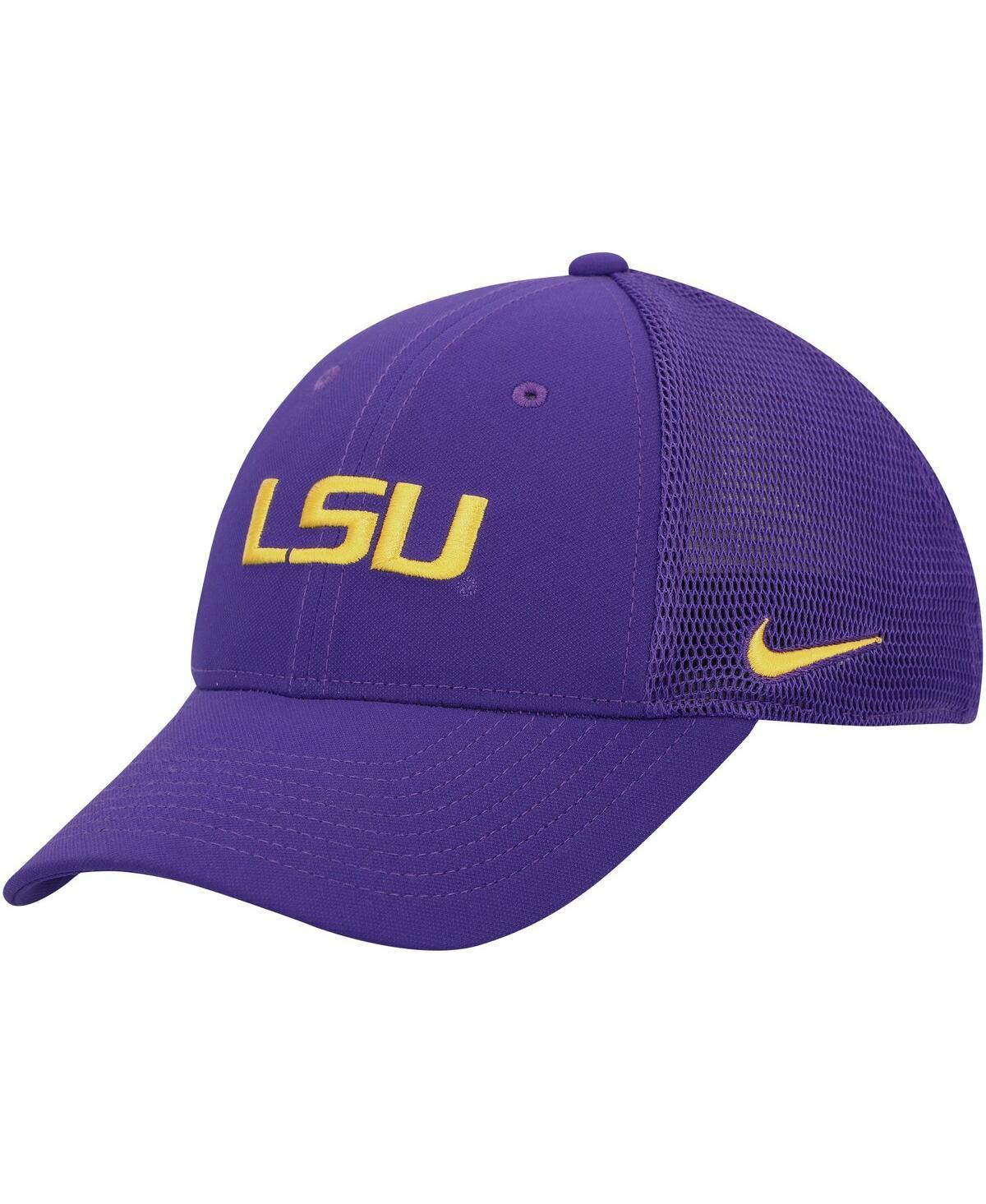 Mens Nike LSU Tigers Legacy91 Meshback Swoosh Performance Flex Hat Product Image