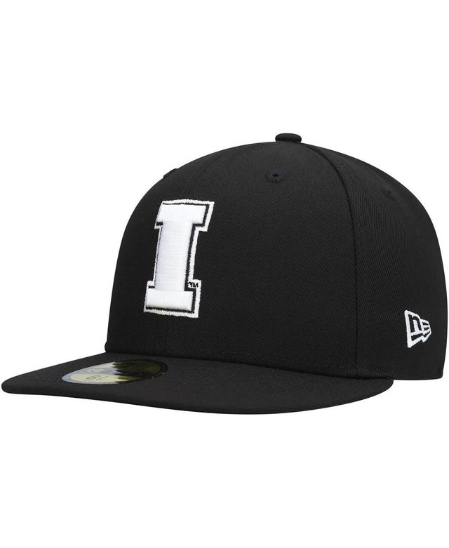 Mens New Era Iowa Hawkeyes & White 59FIFTY Fitted Hat Product Image