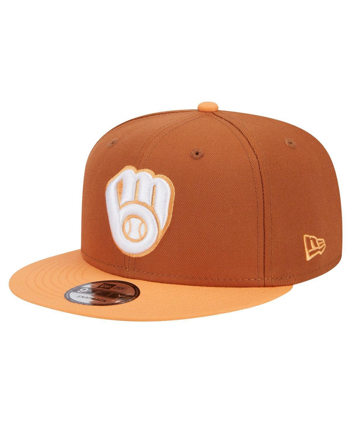 Mens New Era Milwaukee Brewers Spring Color Two-Tone 9FIFTY Snapback Hat Product Image