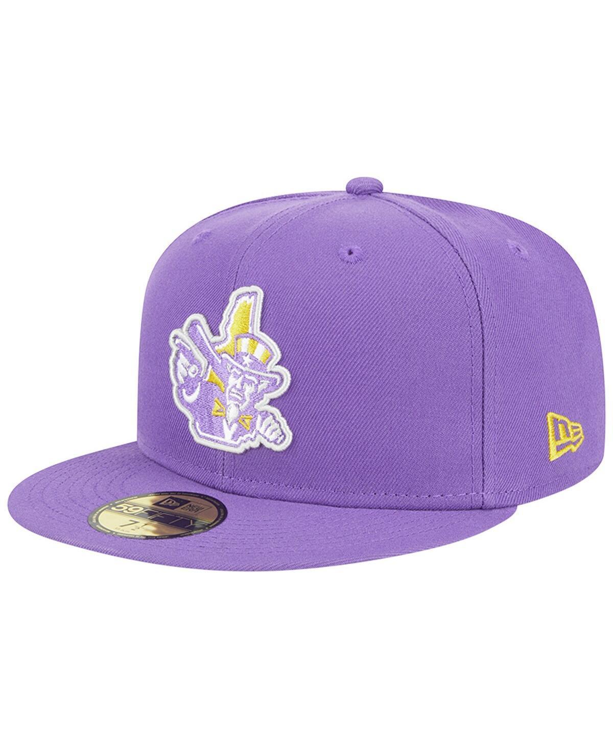 Mens New Era Purple New Hampshire Fisher Cats Theme Nights New Hampshire Primaries Uncle Sam 59FIFTY Fitted Hat Product Image