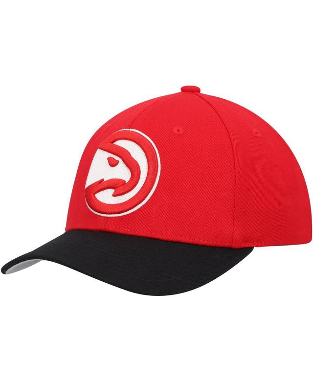 Mens Mitchell & Ness Red Atlanta Hawks Mvp Team Two-Tone 2.0 Stretch-Snapback Hat - Red Product Image