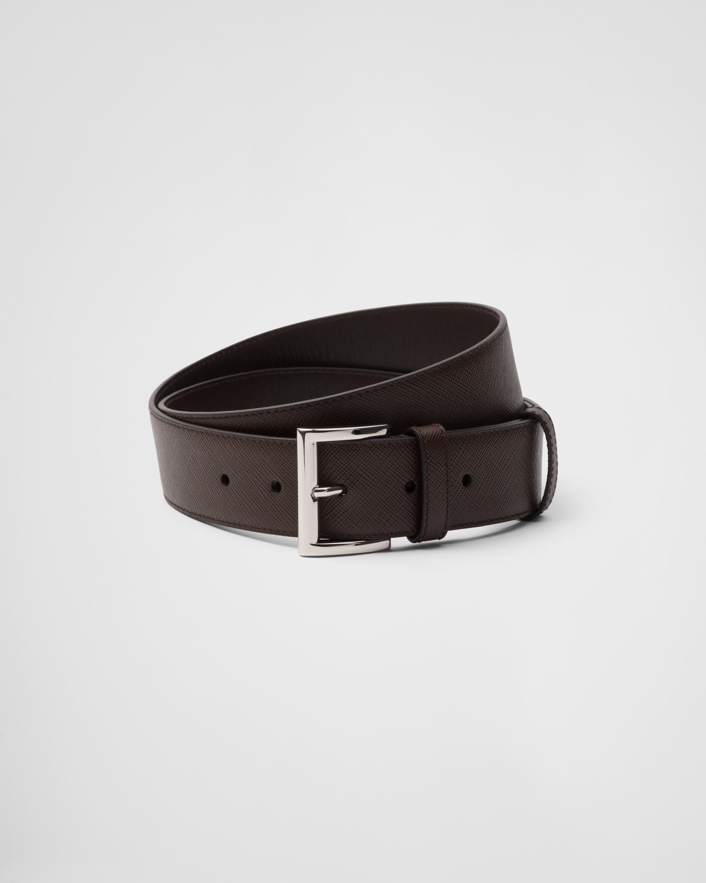 Saffiano leather belt Product Image