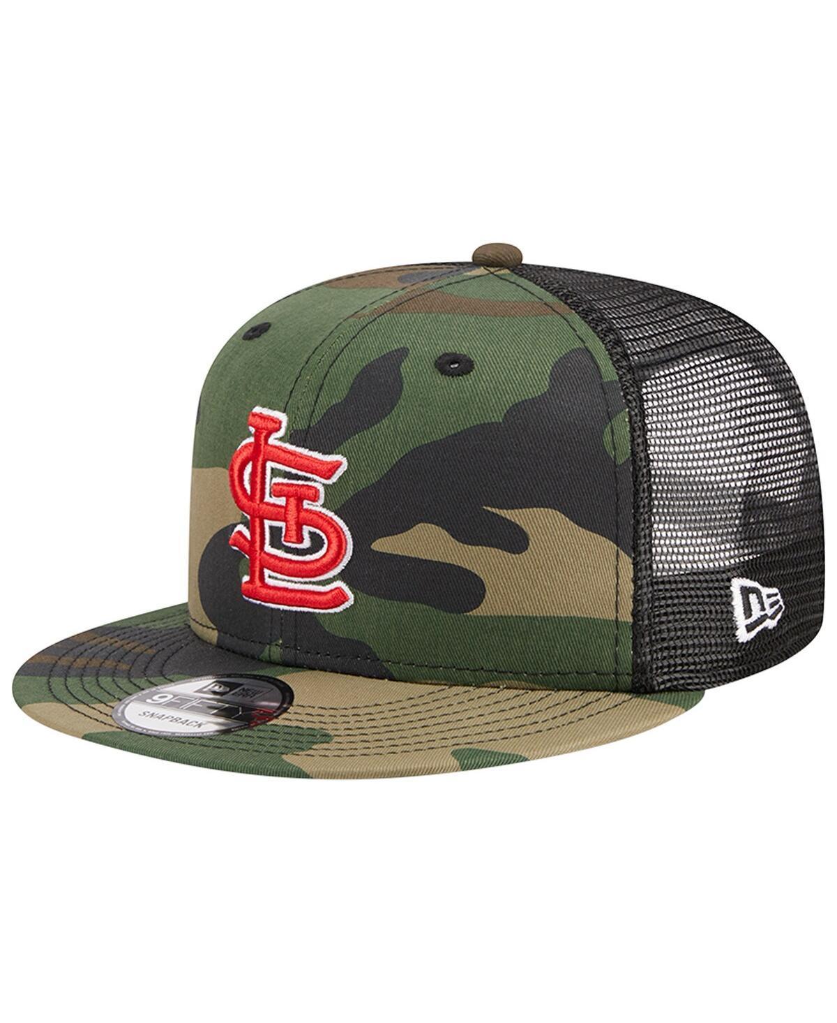 Mens New Era Camo St. Louis Cardinals Woodland Camo Trucker 9FIFTY Snapback Hat Product Image