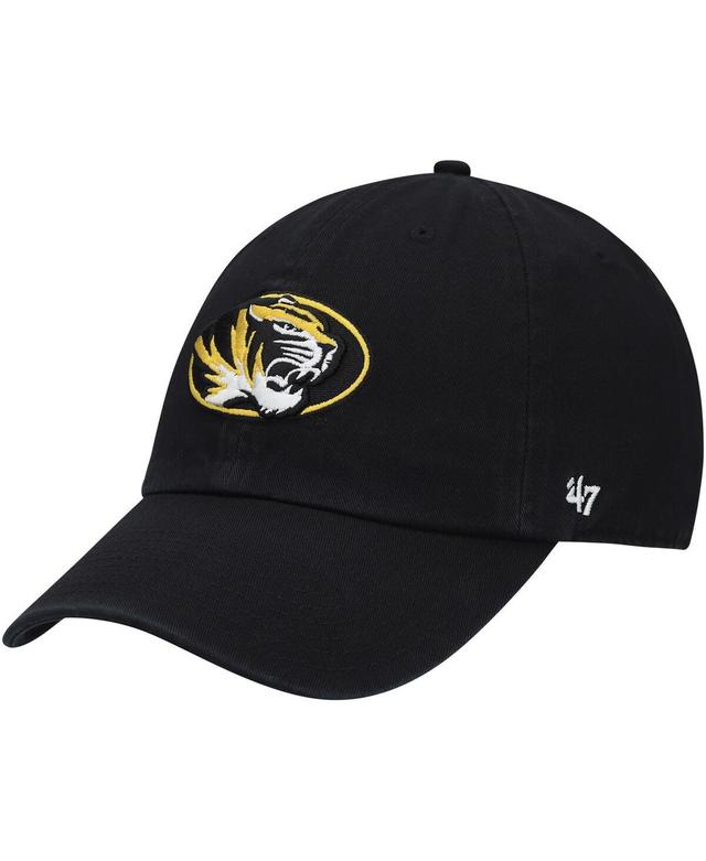 Mens 47 Black Missouri Tigers Clean Up Logo Adjustable Hat Product Image