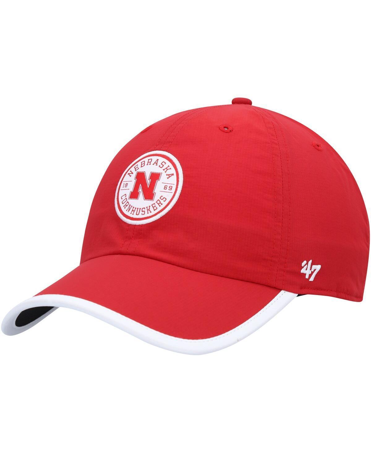 Mens 47 Scarlet Nebraska Huskers Microburst Clean Up Adjustable Hat Product Image