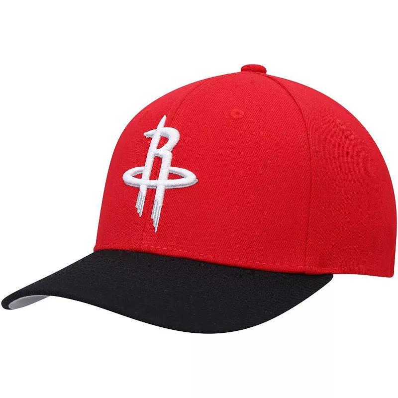 Mens Mitchell & Ness Red Houston Rockets Mvp Team Two-Tone 2.0 Stretch-Snapback Hat - Red Product Image