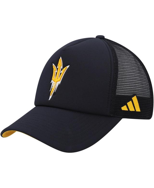 Mens adidas Black Arizona State Sun Devils Ghost Stories Trucker Adjustable Hat Product Image