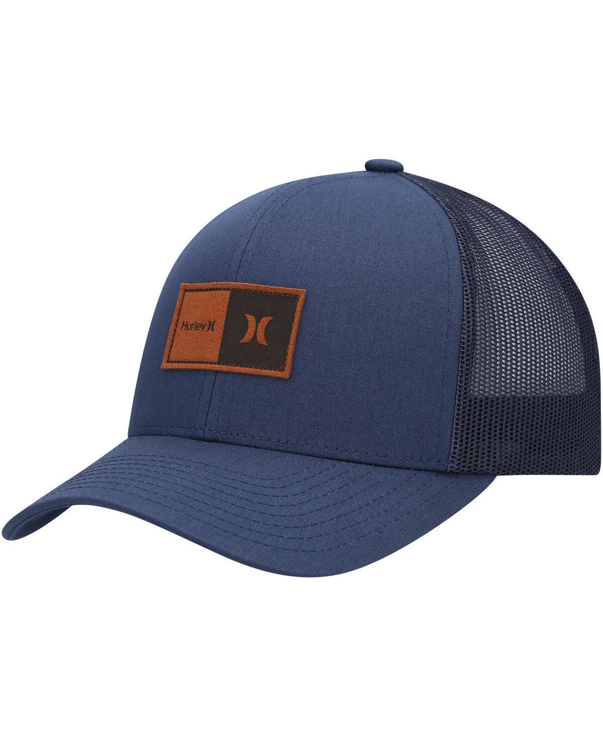 Mens Hurley Navy Fairway Trucker Snapback Hat Product Image