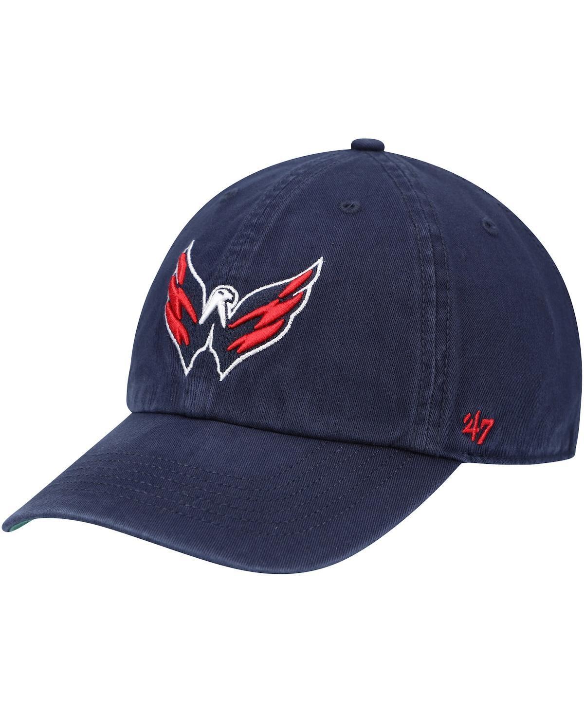 Mens 47 Washington Capitals Logo Franchise Fitted Hat Blue Product Image