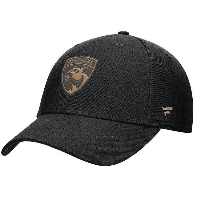 Mens Fanatics Black Florida Panthers Authentic Pro Military Appreciation Adjustable Hat Product Image