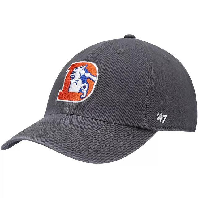 Mens Charcoal Denver Broncos Clean Up Legacy Adjustable Hat Product Image