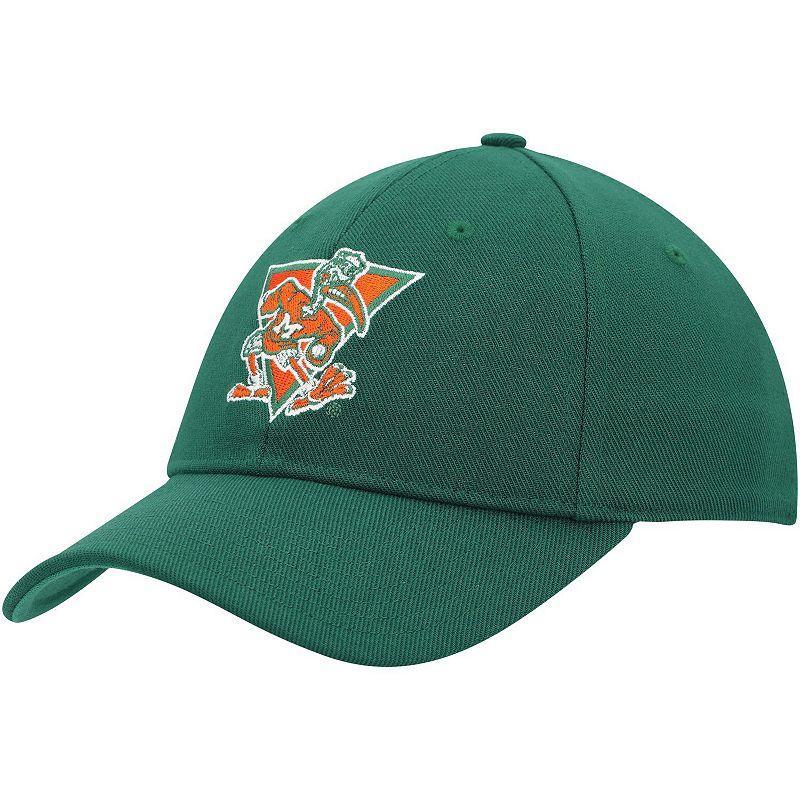 Mens adidas Miami Hurricanes Vault Slouch Flex Hat Product Image