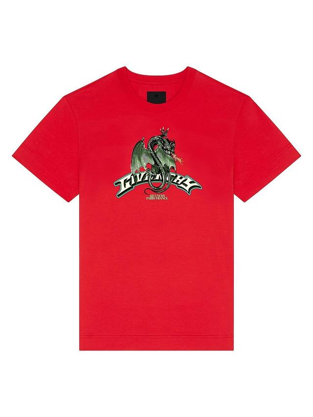 Givenchy Dragon Slim Fit Graphic T-Shirt Product Image