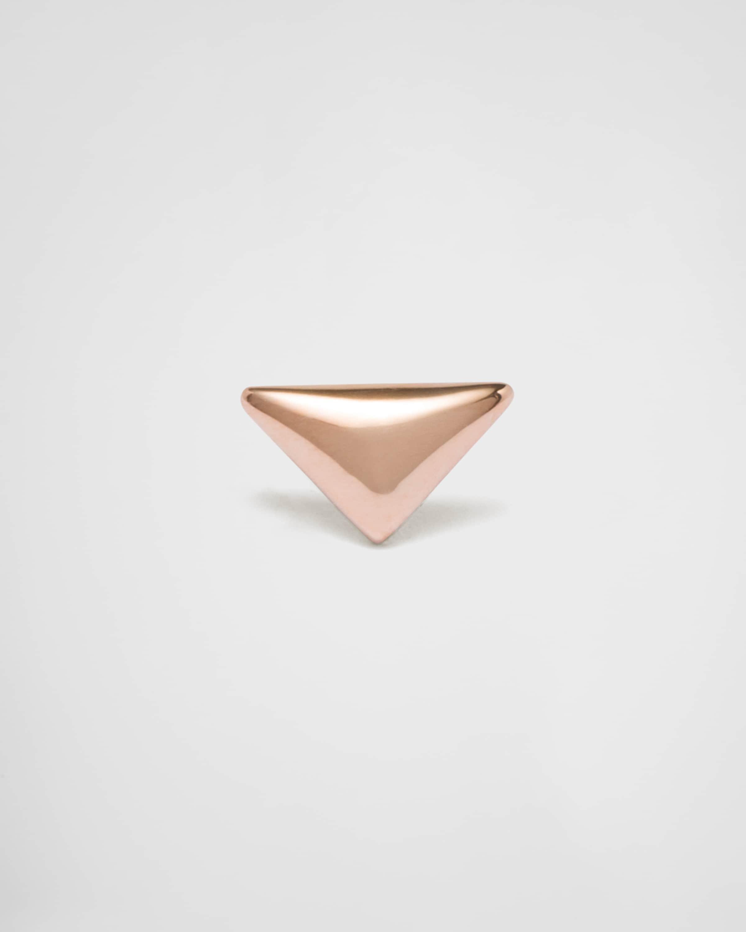 Eternal Gold nano triangle mono earring in pink gold Product Image