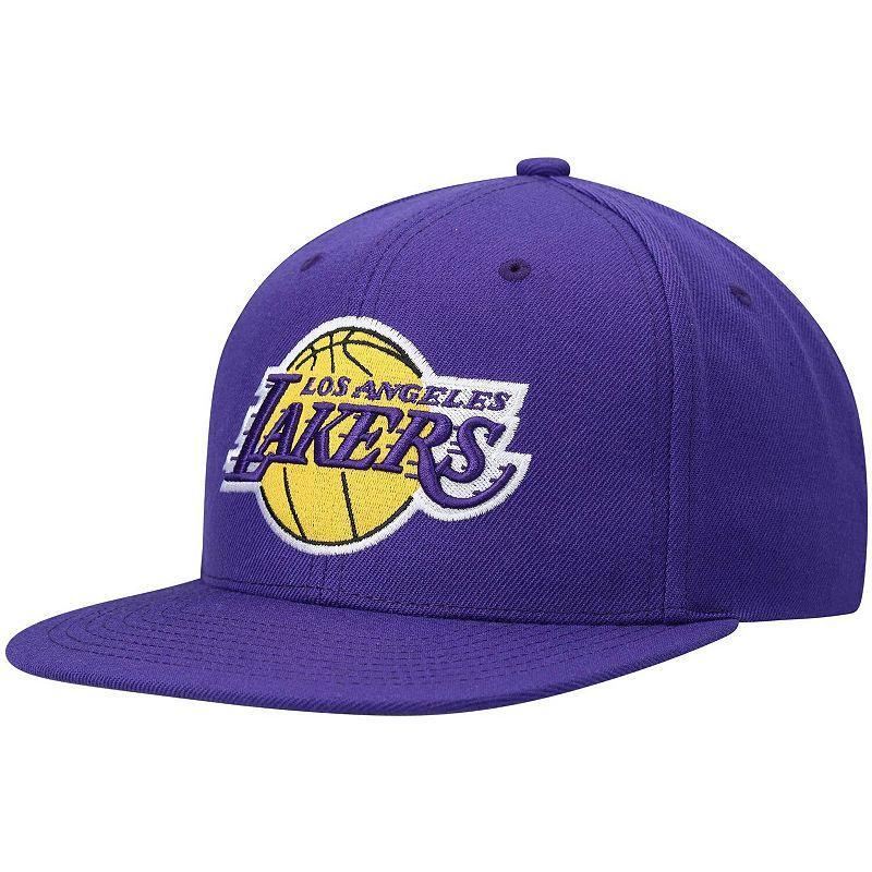 Mens Mitchell & Ness Los Angeles Lakers Ground 2.0 Snapback Hat Product Image