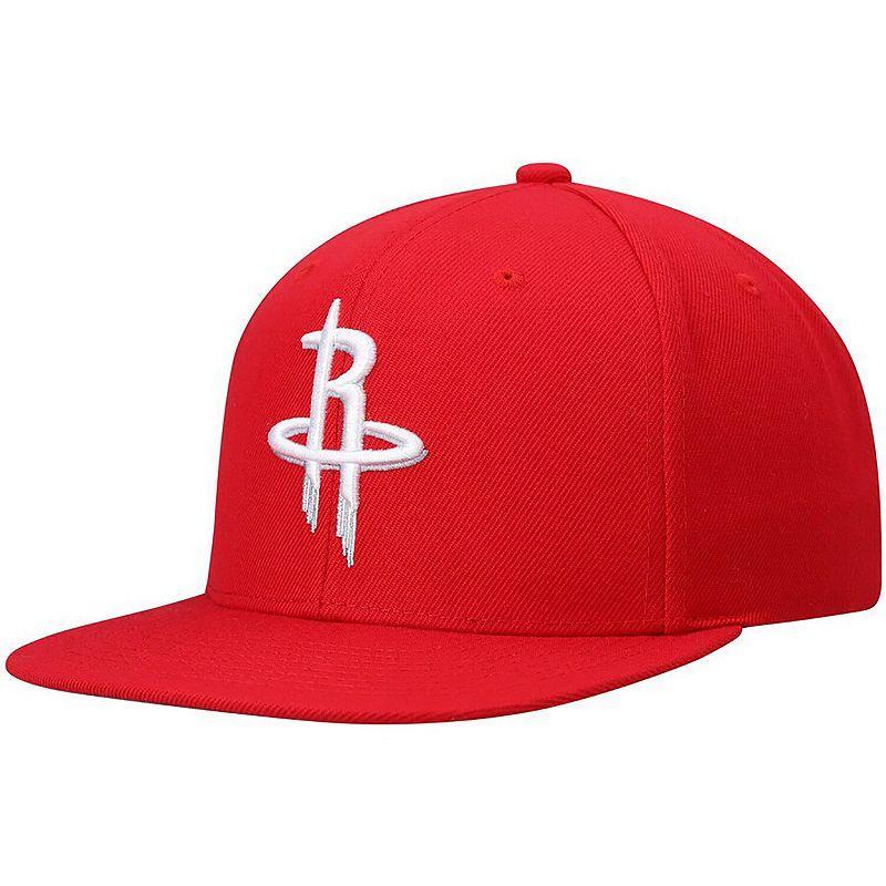 Mens Mitchell & Ness Houston Rockets Ground 2.0 Snapback Hat Product Image