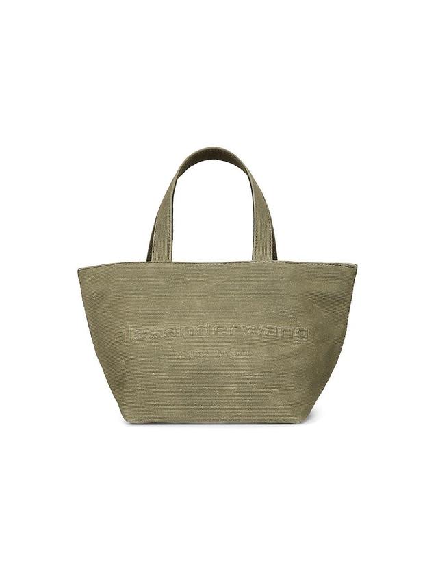 Womens Small Logo Canvas Tote Bag Product Image