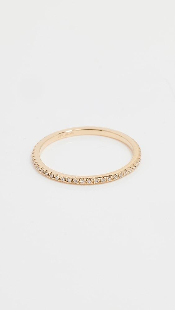 EF Collection 14k Gold Diamond Eternity Stack Ring | Shopbop Product Image