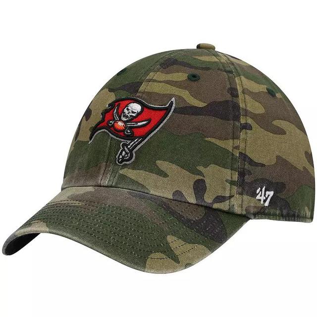 Mens 47 Camo Tampa Bay Buccaneers Woodland Clean Up Adjustable Hat Product Image