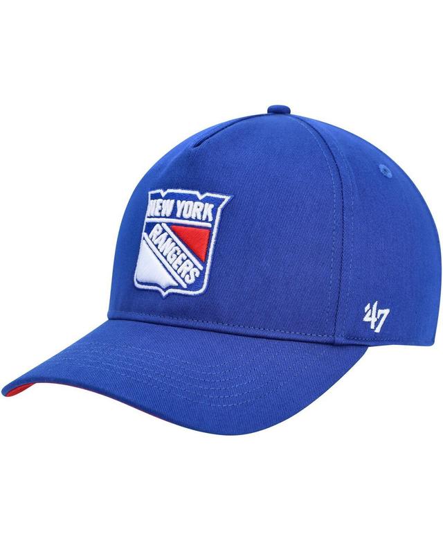 Mens 47 Brand Blue New York Rangers Primary Hitch Snapback Hat Product Image