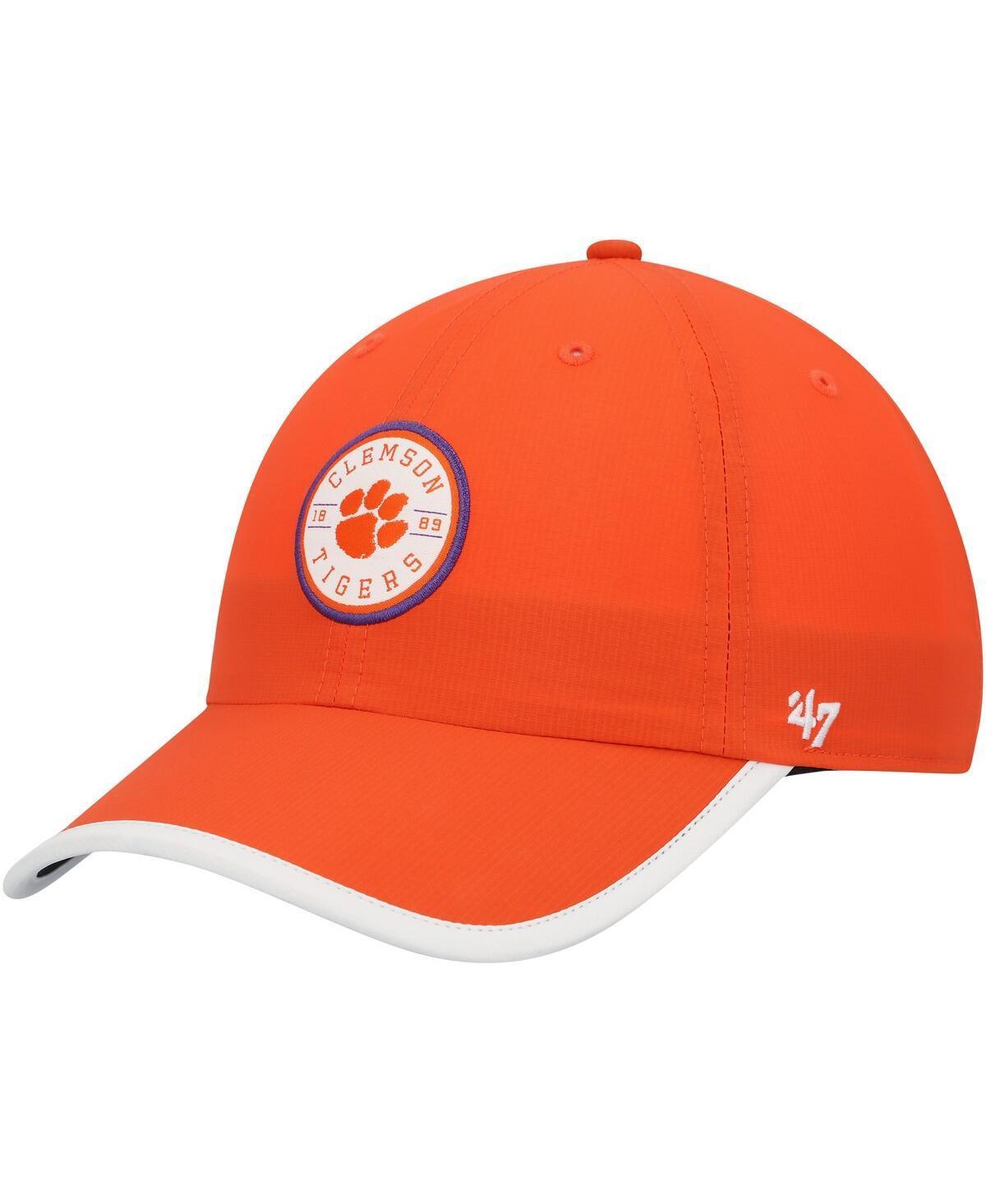 Mens 47 Brand Orange Clemson Tigers Microburst Clean Up Adjustable Hat Product Image