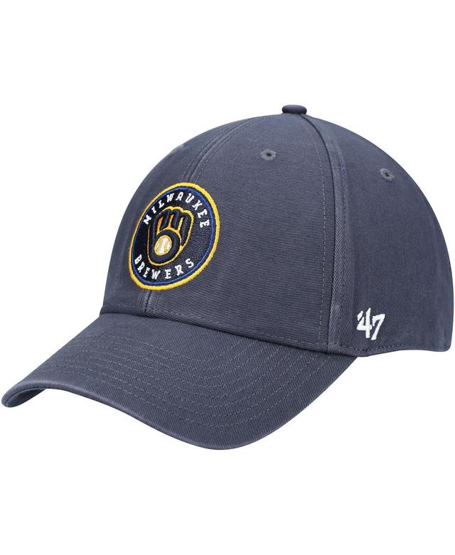 Mens Navy Milwaukee Brewers Team Legend Mvp Adjustable Hat Product Image