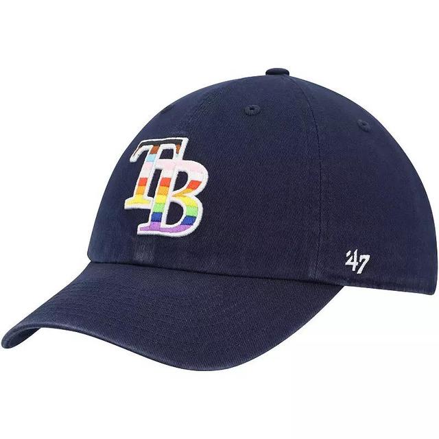 Mens 47 Tampa Bay Rays Team Pride Clean Up Adjustable Hat, Blue Product Image