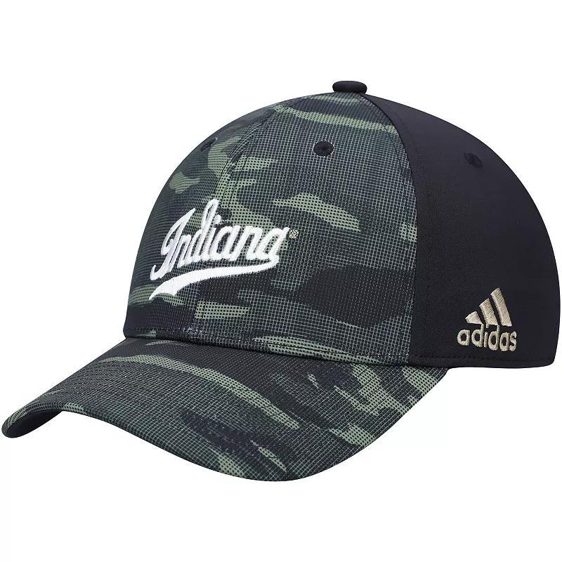 Mens adidas Camo Indiana Hoosiers Military Appreciation Primegreen Flex Hat Product Image