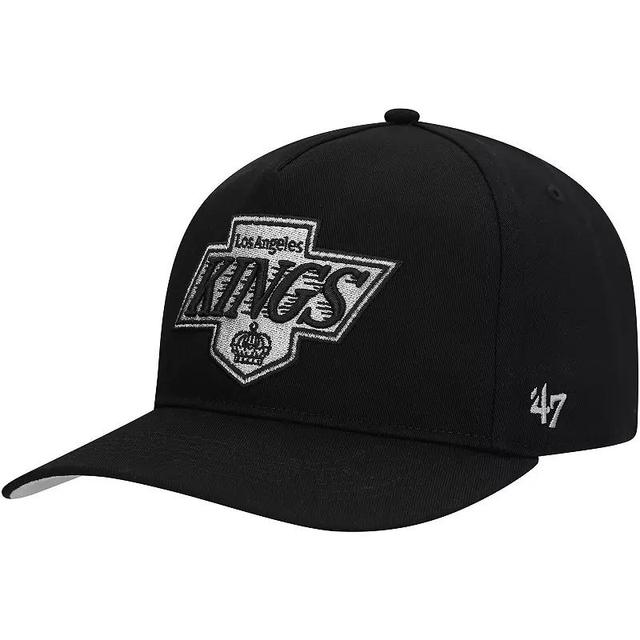 Mens 47 Black Los Angeles Kings Primary Hitch Adjustable Hat Product Image