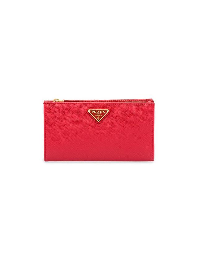 Womens Large Saffiano Leather Wallet Product Image