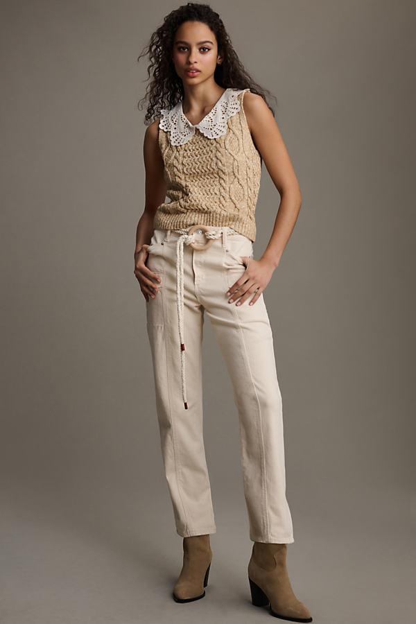 Womens Alexis Stretch-Cotton Crop Pants Product Image