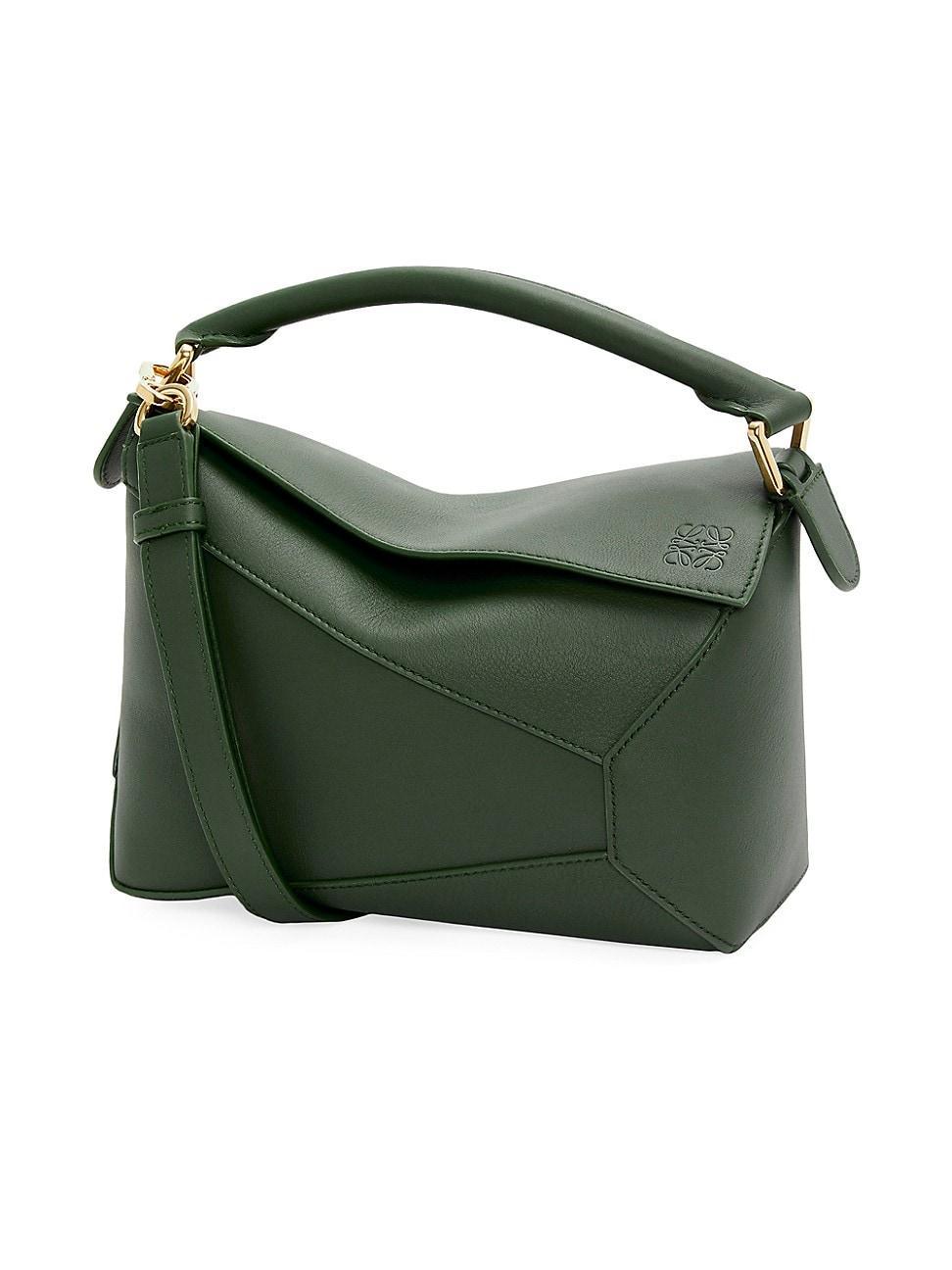 Womens Small Puzzle Edge Leather Bag Product Image