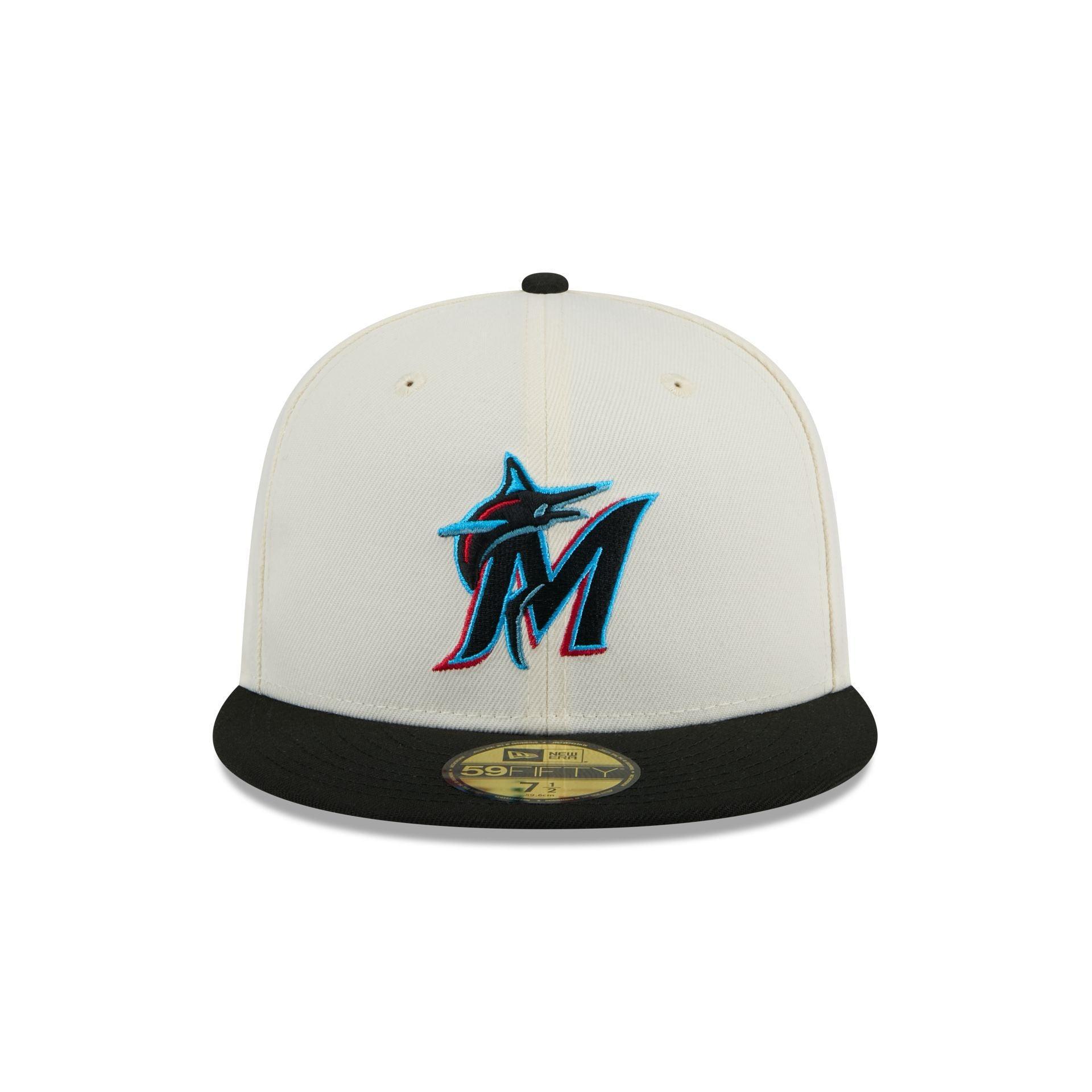 Miami Marlins Chrome 59FIFTY Fitted Hat Male Product Image