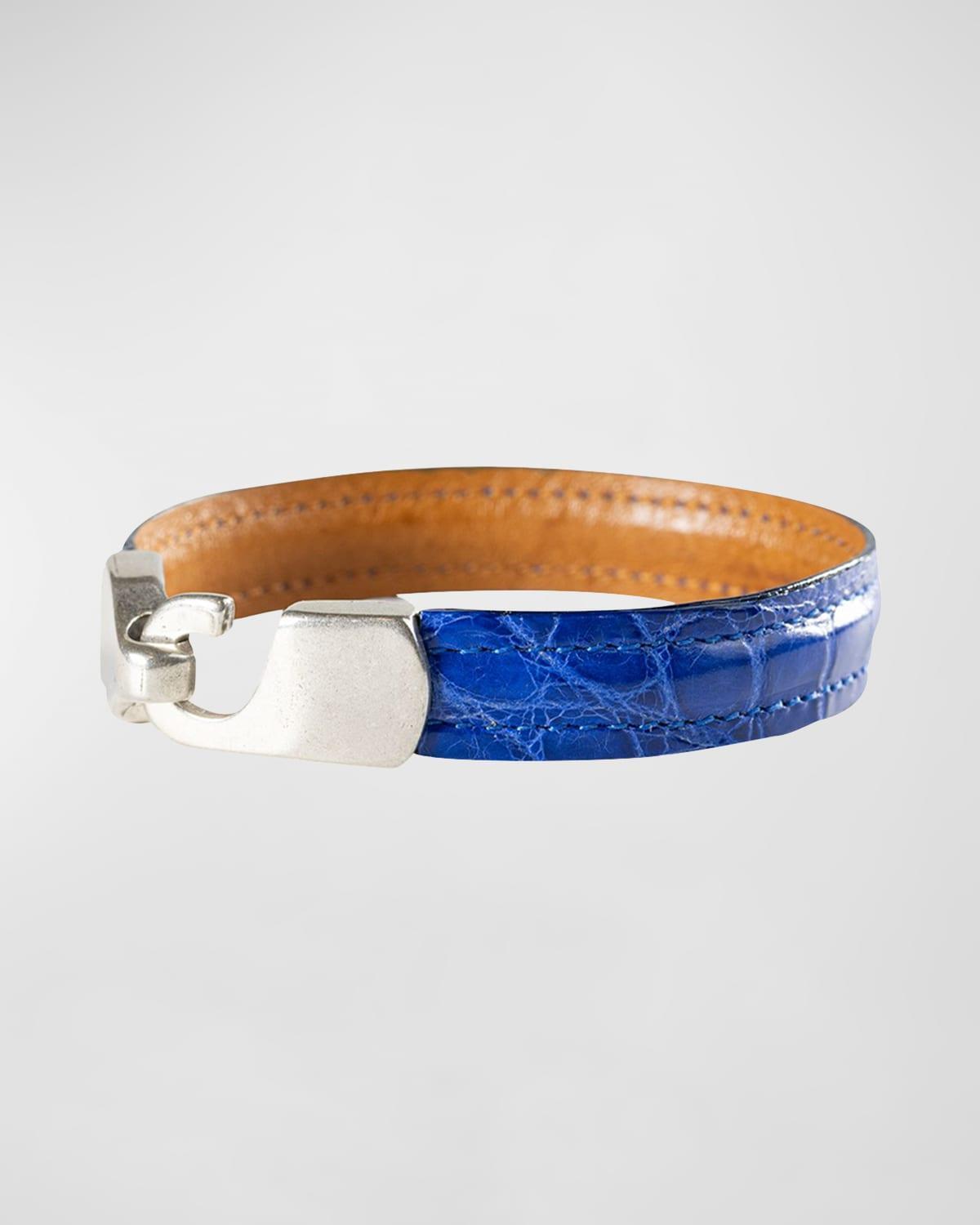 Mens Alligator Leather Bracelet Product Image