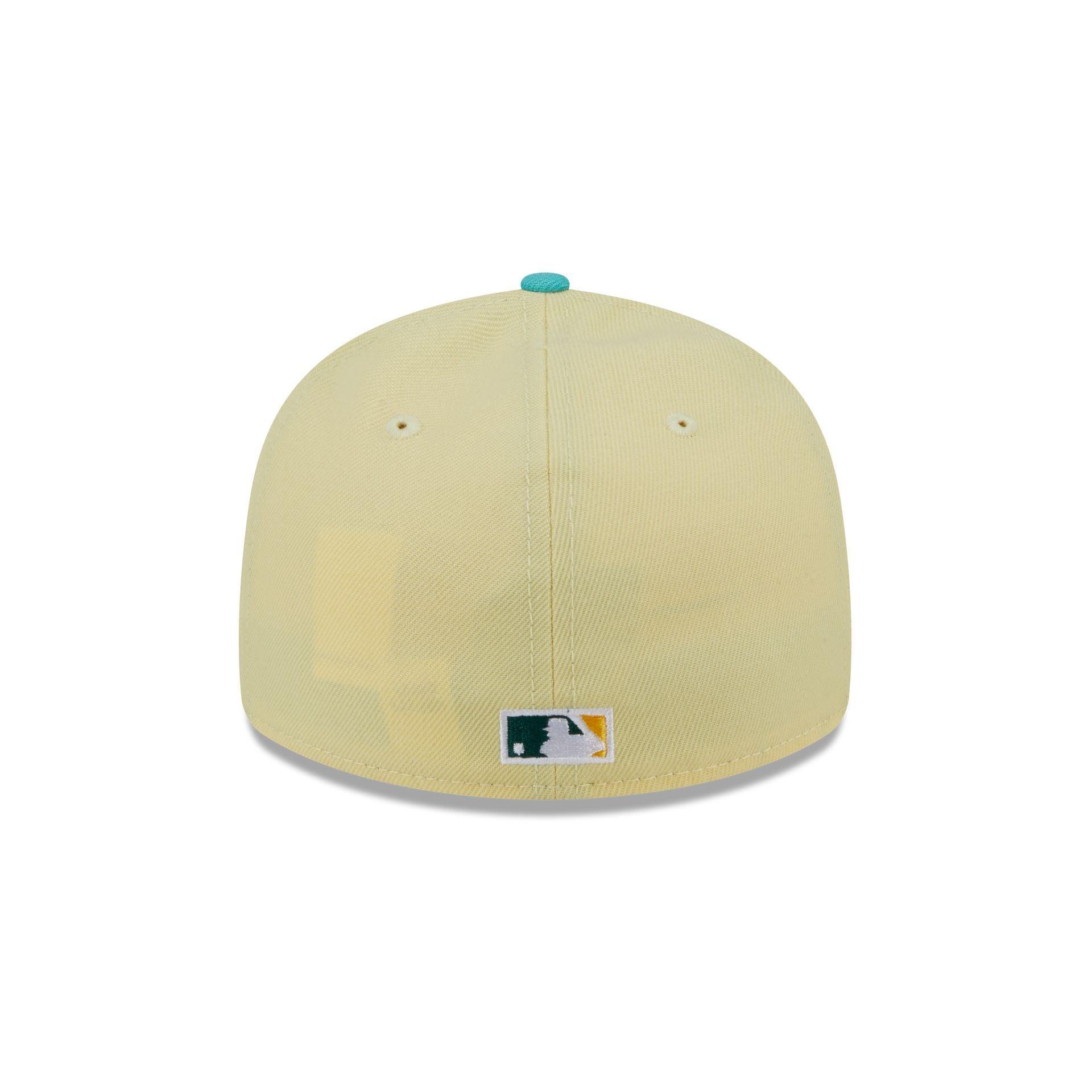 Oakland Athletics Soft Yellow Low Profile 59FIFTY Fitted Hat Male Product Image