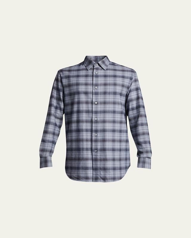 Mens Plaid Sport Shirt Product Image