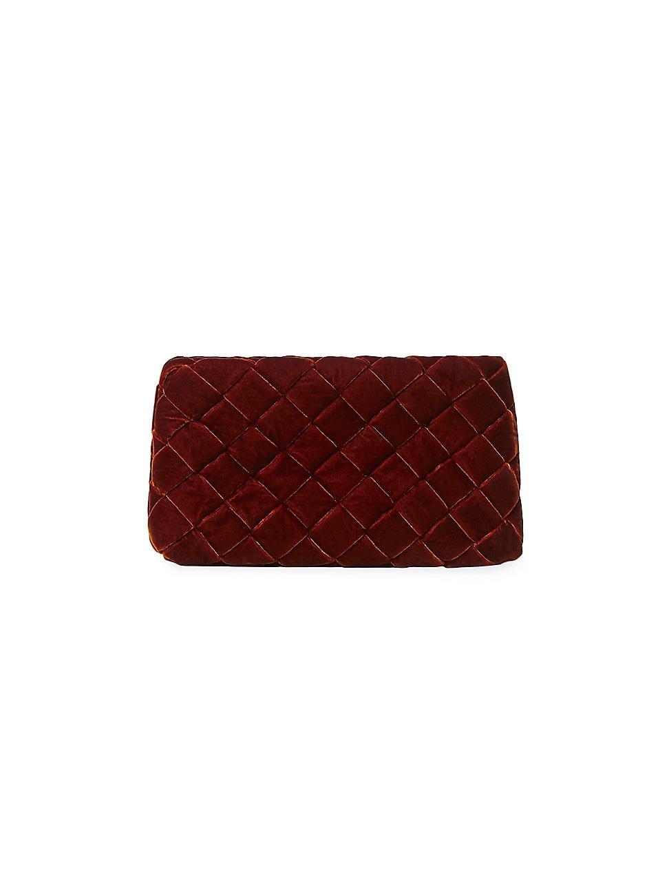 Womens Aviva Woven Satin Clutch Product Image