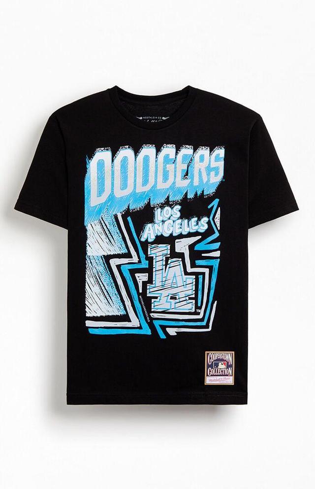 Mitchell & Ness Men's Sidewalk Sketch Los Angeles Dodgers T-Shirt Product Image